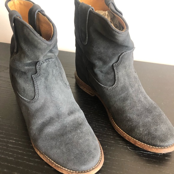 Isabel Marant Crisi in black suede ankle boots. Size 37. Made in Portugal - Picture 2 of 13